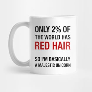 I'm a redhead majestic unicorn Mug